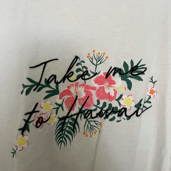Topshop take me to Hawaii embroidered tee - Picture 3 of 5